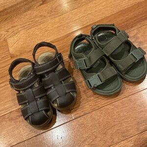Toddler boy sandals x2